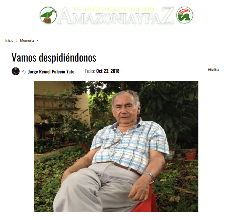 Despidiéndonos vamos